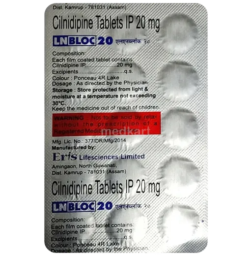 lnbloc 20mg tablet 15's